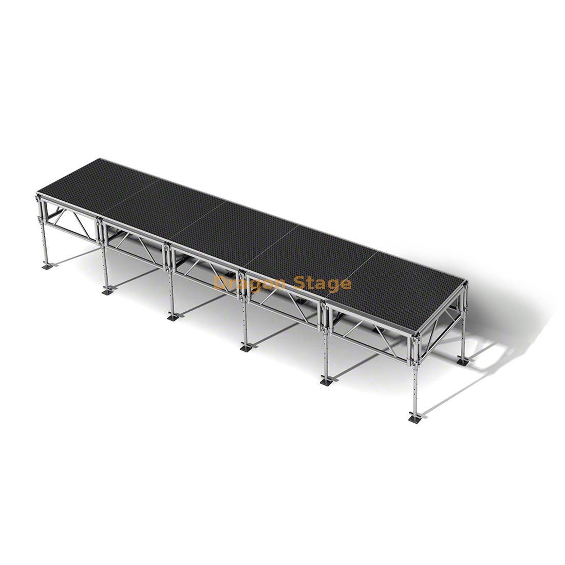 Outdoor Adjustable Catwalk T Stage 20x4ft Escenario en T de pasarela ajustable para exteriores 20x4 pies