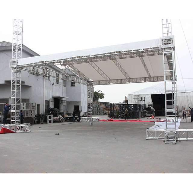 Gable-Shape-Aluminum-Truss-Roof-System-Event Sistema de techo de armadura de aluminio en forma de hastial para eventos