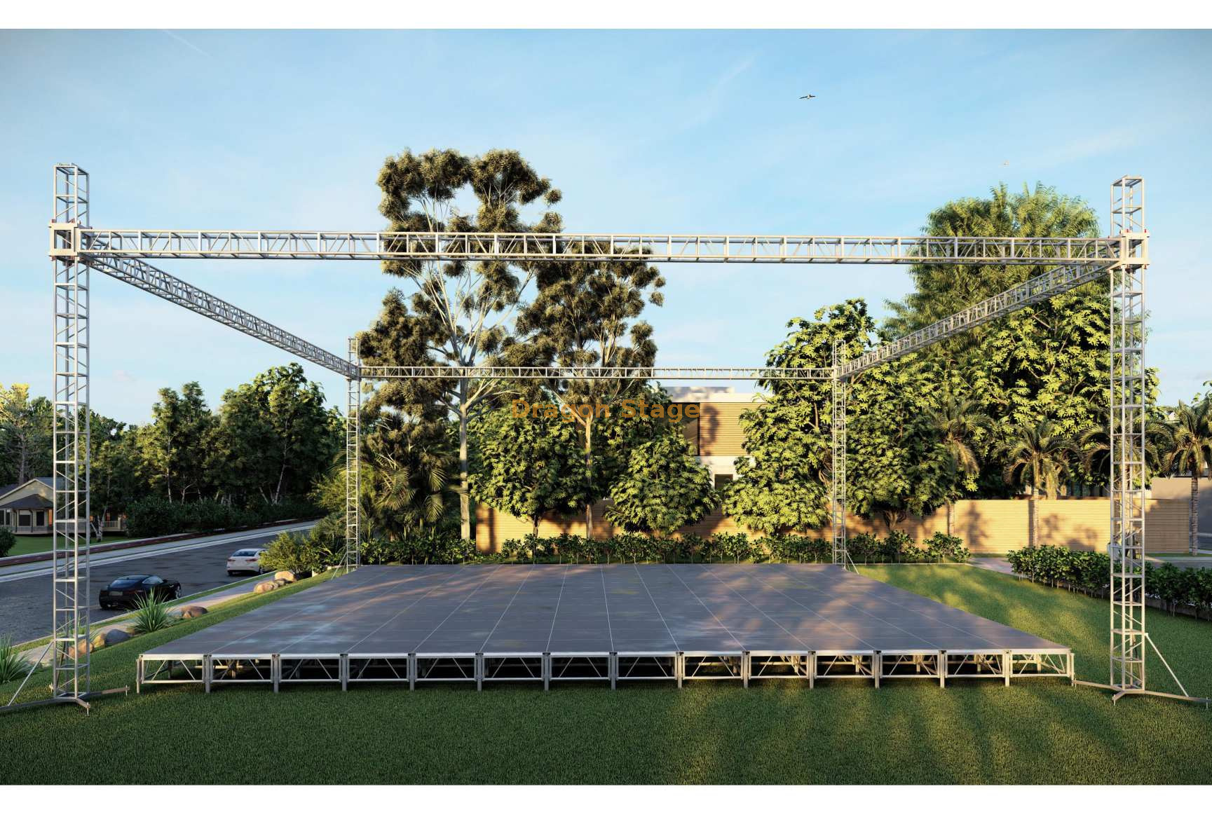 Wedding Outdoor Aluminium Event Truss System 18x18x9m Sistema de truss de aluminio al aire libre de boda 18x18x9m