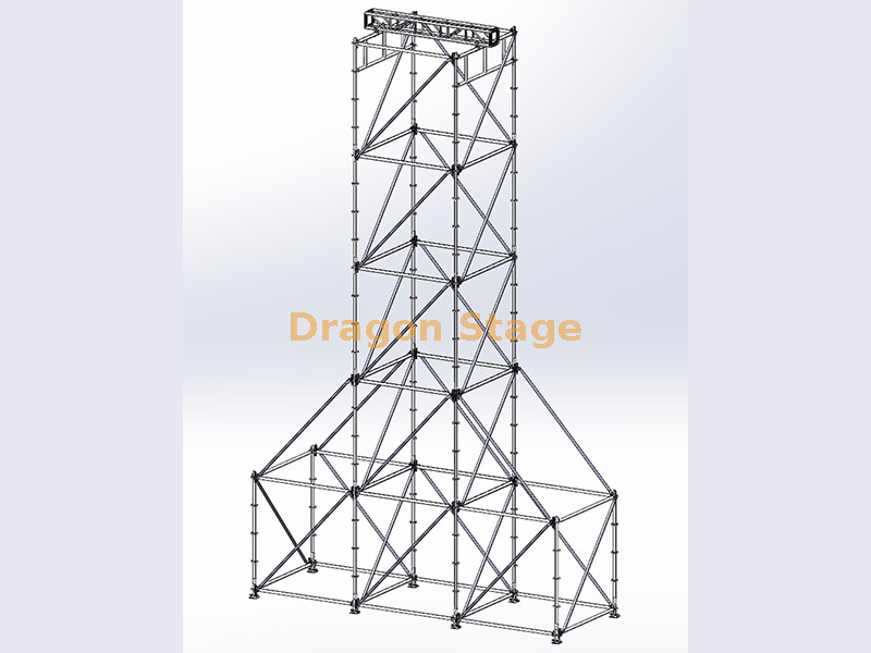 10m High Professional Steel All-Around Concert Scaffolding System Sistema de andamio de concierto integral de acero profesional de 10 m de alto