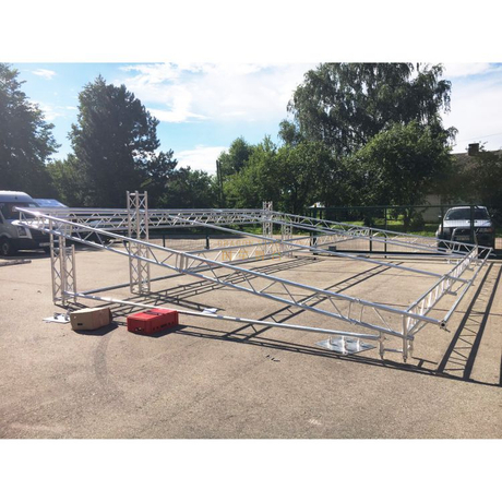 Armazón de escenario de iluminación de armazón de esquina de caja de espiga de aluminio
