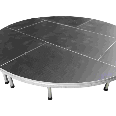 La etapa ajustable de la altura con las escaleras de aluminio del escenario fácil monta la plataforma potable de la etapa interior