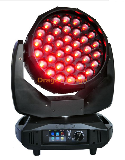 37 * 15W RGBW Wash 4in1 Zoom LED Wash Luz principal móvil para DJ Event Disco