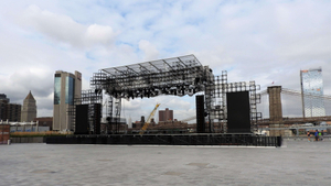 sistema de sonido pa de truss de escenario al aire libre sistemas de sonido de puesta en escena