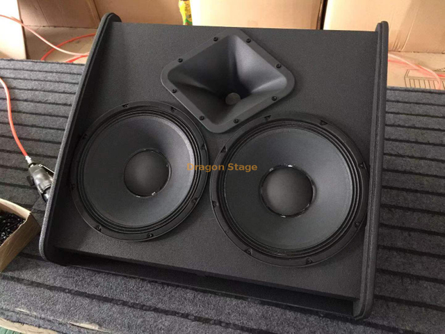 monitor de escenario Woofer doble de 12', pasivo, 1000 W/pc