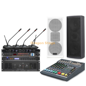 Sistema de transmisión de sala de conferencias profesional Capacitación Enseñanza Altavoz de voz Paquete de equipo de sonido de conferencia pequeño y mediano