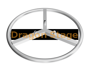 Armazón de iluminación de tornillo circular de aluminio personalizado