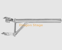 El poste de aluminio para colgar luces en el truss/ tubería de 50 mm de diámetro de largo con dos abrazaderas