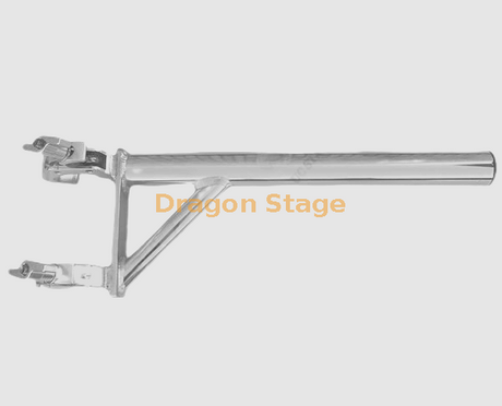 El poste de aluminio para colgar luces en el truss/ tubería de 50 mm de diámetro de largo con dos abrazaderas
