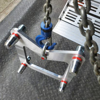 El sistema de cabrestante de elevación de armazón utiliza placa de entrega de aluminio/soporte colgante para armazón de 290x290 mm