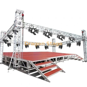 Armazón de evento de cabina de plata de concierto al aire libre de venta caliente de aluminio con plataformas