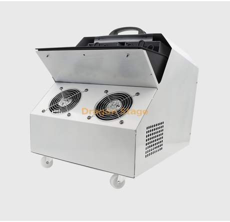Gran ventilador de concha de hierro, máquina de burbujas, escenario, boda, Control remoto de dos ruedas