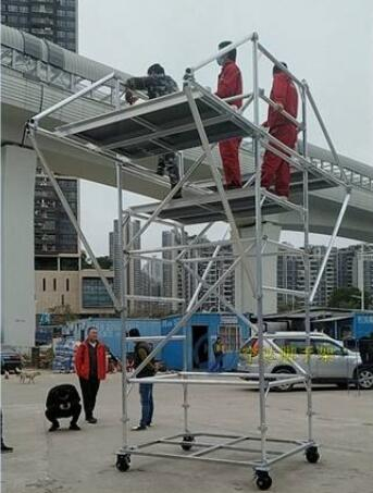 plataforma de andamio en voladizo de aluminio