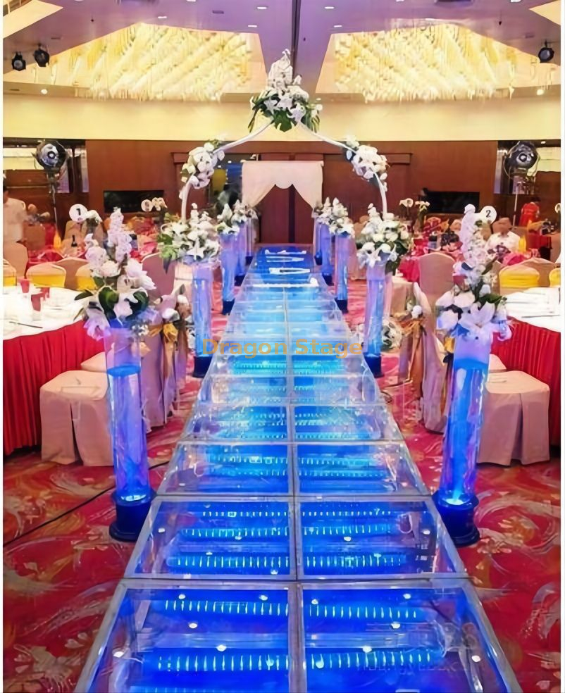 plataforma de escenario de boda