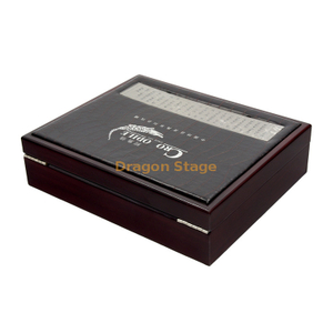 Caja de embalaje artesanal de regalo vacía de madera personalizada de nuevo diseño de lujo de alta calidad