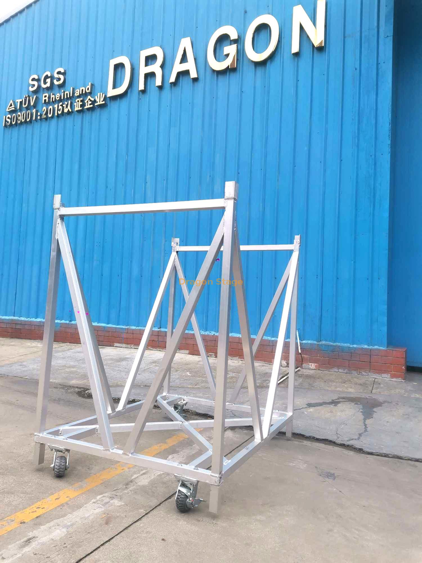 Seguridad de aluminio plegable Mojo Barricade Dolly Trolley Concierto Estilo de barrera Carrilla de barrera con ruedas