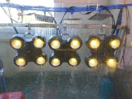 Luz de espectador COB impermeable monocromática de 4 ojos Led para uso en exteriores