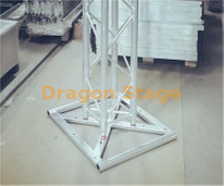 Base de pilar de armadura de aluminio cuadrada para eventos en interiores