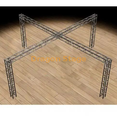 Sistema de exhibición/stand de feria comercial en forma de X con armazón de 290 mm, 20'x20' - Armazón de caja modular F34