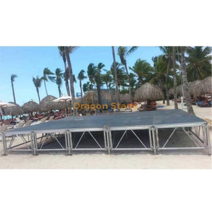 Plataforma de escenario pequeño al aire libre móvil 24x8ft 7.32x2.44m