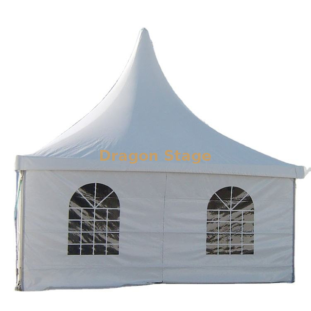 Carpa pagoda para eventos, ferias comerciales y exposiciones blancas