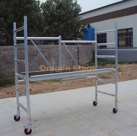 Andamio plegable de aluminio con escalera móvil móvil