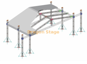 Sistemas modulares de truss para eventos de aluminio 12x12x6m