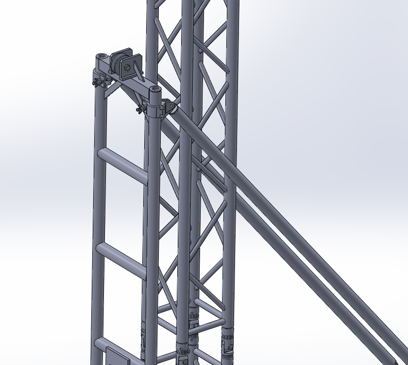 290 mm de pilar de truss Erección Ayudante 
