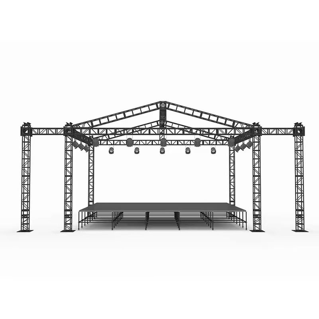 Armazón ligero para escenario de concierto 8x4x5m