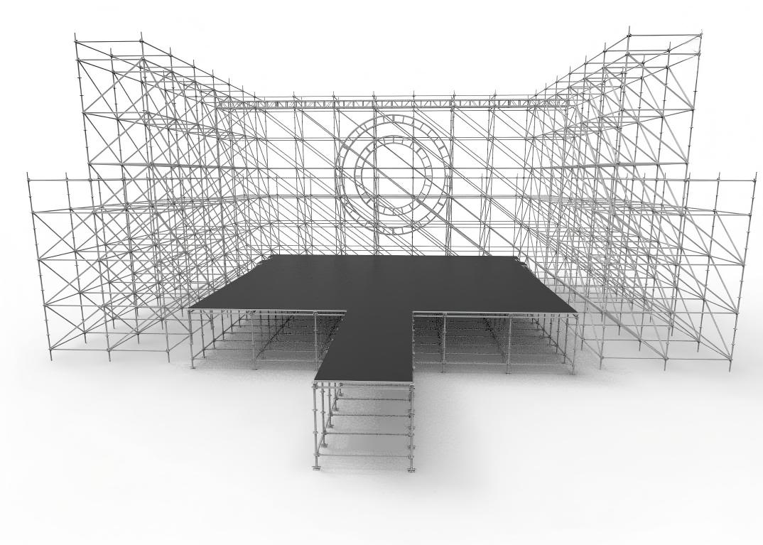 Escenario de concierto Ringlock de 12x10m con pasarela de 2x6m, soportes laterales LED y armaz&oacute;n circular de aluminio.jpg
