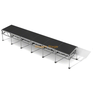 Pista ajustable portátil profesional de la altura del sistema los 7.32x1.22m de la etapa de los 4x4ft
