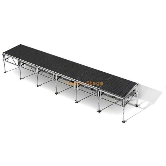 Pista ajustable portátil profesional de la altura del sistema los 7.32x1.22m de la etapa de los 4x4ft
