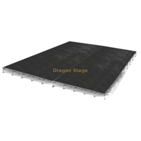 Sistema de escenario modular de aluminio de 40x40 pies con patas ajustables