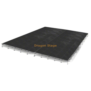 Sistema de escenario modular de aluminio de 40x40 pies con patas ajustables