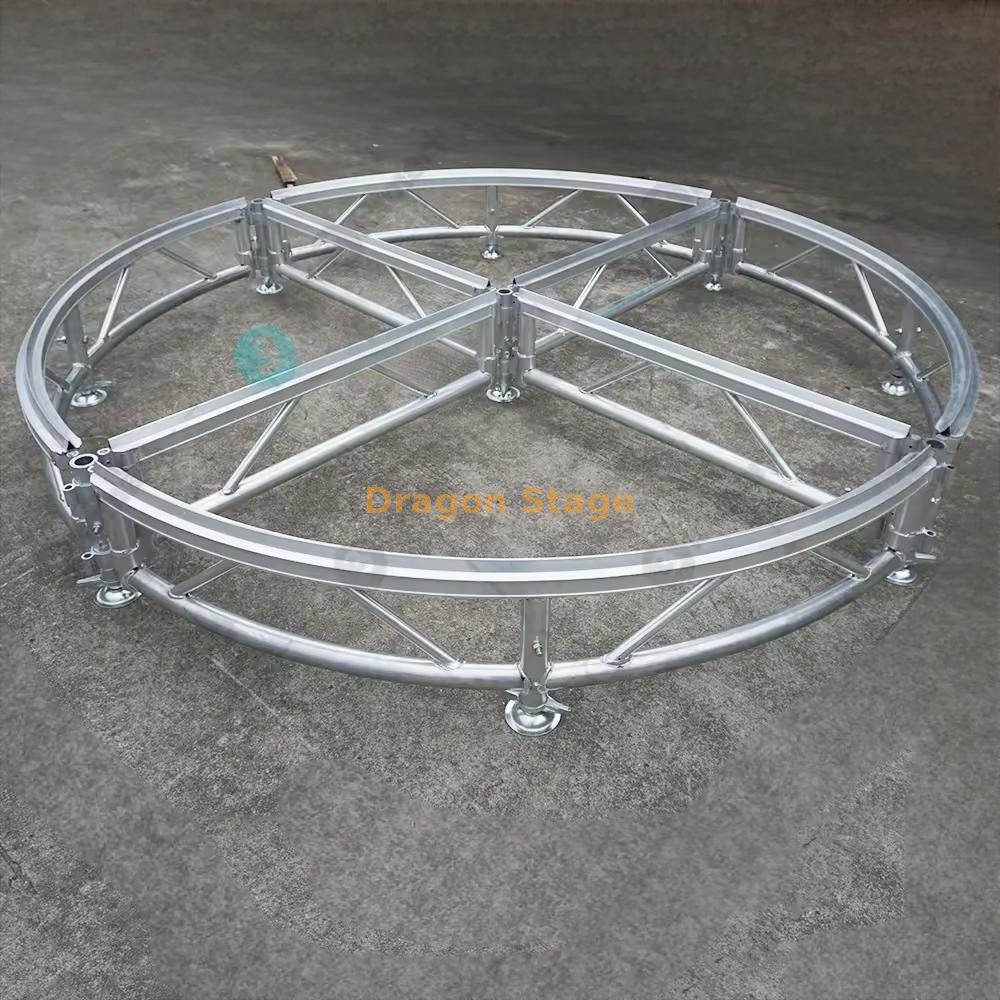 Diamter 2.5m Plataforma de círculo redondo de boda de aluminio