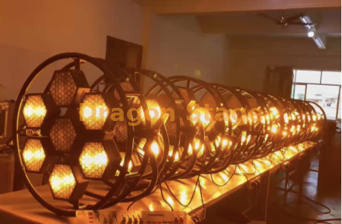 7 luces de fondo de píxeles COB hexagonales circulares1