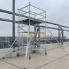 Torre de andamio de aluminio para mantenimiento de fachadas de edificios