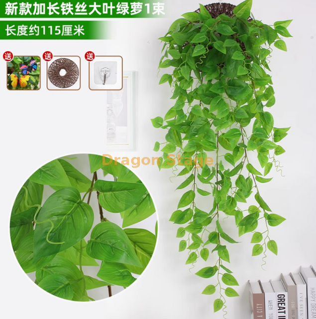 Orquídea colgante de pared violeta simulada bordado grande de plástico artificial flor flor de seda azul extendido ultra denso alambre de hierro túnica (frisbee)
