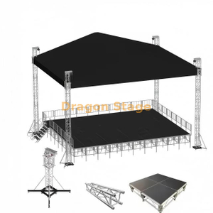 Sistema de truss de escenario exterior de aluminio con dosel 7x6x6m