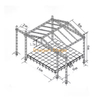 Event Concert Stage con armadura de techo 16x9x6m