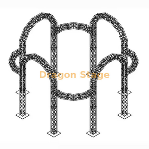 Sistema de visualización de armazón curvo de múltiples arcos (estructura de armazón de portería circular de aluminio)