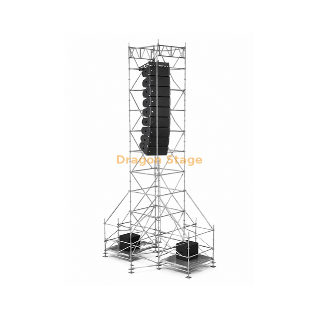 Torre colgante Ringlock Line Array de 2x2x11m con plataformas de lastre dobles