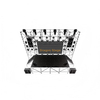 Estructura de fondo LED Ringlock de 12x2x10m con escenario Ringlock de 8x4x2m y 2 escaleras