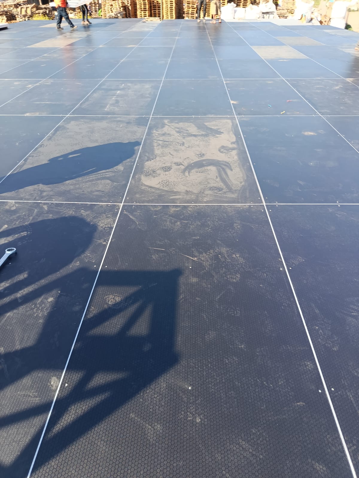 Plataforma de etapa de aluminio (2) 