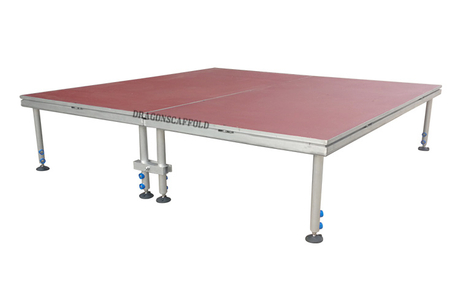 Sound Truss Pro Stage Quick Stage con abrazaderas de pierna livianas 32x16ft Altura 2.6ft