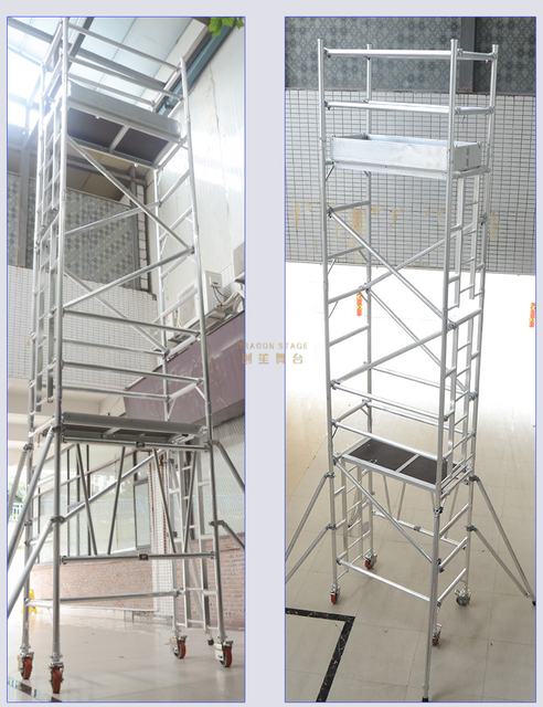 Torre Movible Snifffolding Single With Ladder Ajustable Pierna