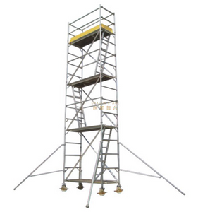 Torre de andamios de aluminio móvil de la escalera de la escalera de la escalera de aluminio 5m