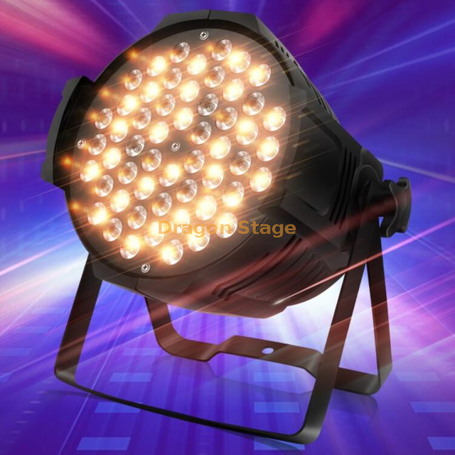 Stage Full Color Par Light 54 Beads 3 In1 Led Bead 3W Black Control de sonido