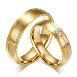 Diseño señor pareja diamante pierna dubai hombres chica compromiso boda 24k anillos de oro