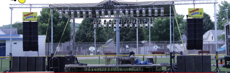 Sistema de armadura de escenario de aluminio, armadura de espiga de torre de techo de iluminación de largo alcance para eventos